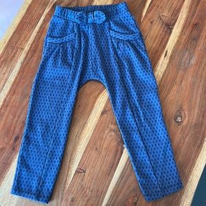 Fleece Lined Genuine Kids Oshkosh Blue Pants, cotton knit, fall winter, Girls 4T